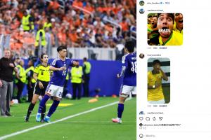 巴西粉丝涌入盐贝健人的Instagram：别忘了，我们2002年赢在何处？