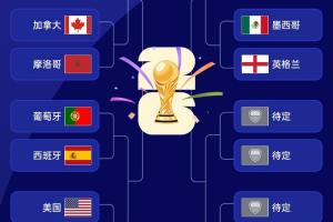 世界杯16强排位图：左区已定，阿根廷1/4区明日揭晓